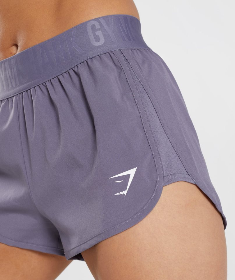 Women's Gymshark Training Loose Fit Shorts Purple | CA 70DA56